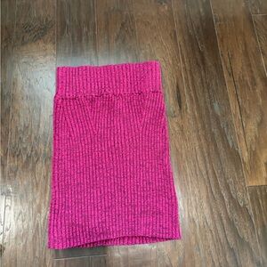 Rebecca Minkoff Fuchsia Ribbed Mini Skirt